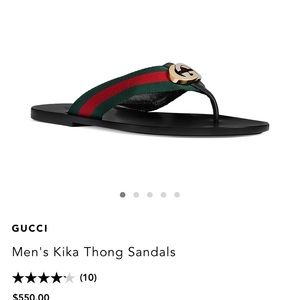 Men’s Gucci thong sandal size 6 (8 women)! Beautiful but need something simple!